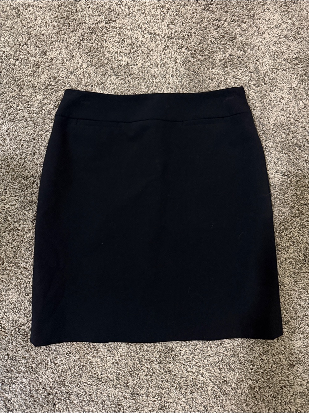 Women's Black Lined Pencil Skirt
